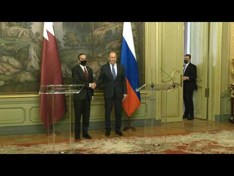 Russian FM Lavrov meets Qatari counterpart Al-Thani in Moscow