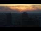Timelapse and images of sunset over Kyiv - Label : AFPTV - First images - Category : News