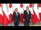 Polish PM Morawiecki welcomes Swiss President Cassis