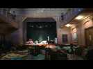 Refugees from Ukraine seek shelter in old theatre