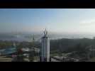 AERIAL SHOTS of Ukraine's capital Kyiv - Label : AFPTV - First images - Category : News