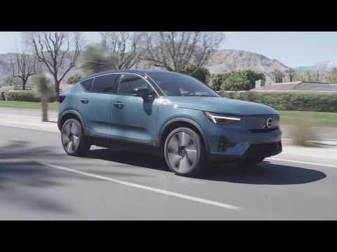 2022 Volvo C40 Driving in Palm Springs
