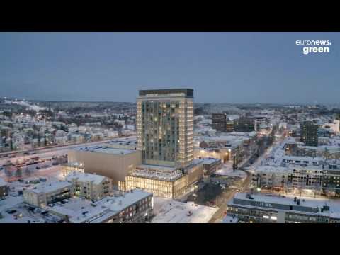 Sweden’s innovative wooden skyscraper captures as much carbon as 10,000 forests
