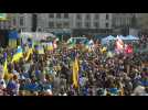 Thousands protest in London in solidarity with Ukraine