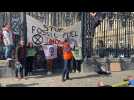 Lille : action d'Extinction Rebellion contre les énergies fossiles