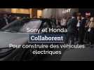 Sony et Honda collaborent pour construire des véhicules électriques
