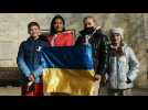 Des Ukrainiens en exil trouvent refuge sur le sol français