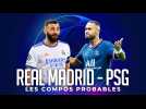 REAL MADRID - PSG : LES COMPOS PROBABLES