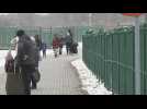 Ukraine: Refugees keep fleeing war with Russia over Polish border in the snow