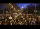 People march through Madrid for women's rights on IWD