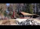 Annecy : visite du chantier du centre des Puisots dans le massif du Semnoz