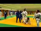 Séance d'entraînement avec l'équipe pré-olympique de Cuba de judo au Creps de Reims