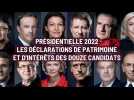 Les déclarations de patrimoine et d'intérêts des douze candidats à la présidentielle 2022