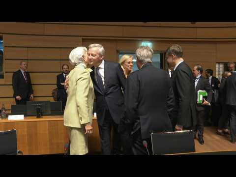 Top of the meeting of Eurozone finance ministers in Luxembourg