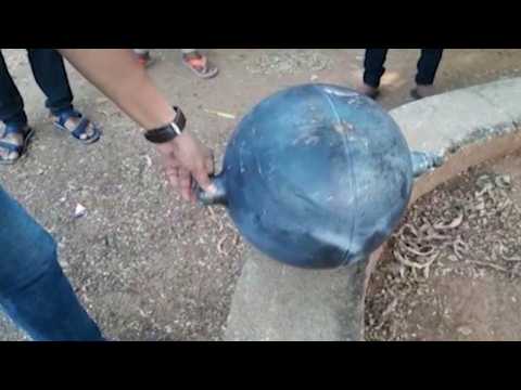 Space debris from Chinese rocket lands in Indian village