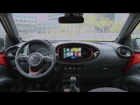 2022 Toyota Aygo X Interior Design in Chilly Red