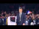 Présidentielle: Macron galvanise ses troupes lors d'un meeting géant