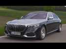 Mercedes-Maybach S 580 4MATIC in blue-silver Driving Video