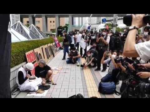 Protest in Tokyo against Olympic Games