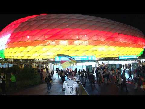 Euro 2020: fans leave stadium in Munich after Germany-Hungary draw