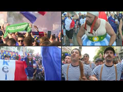 Euro 2020: France fans parade towards stadium ahead of Portugal clash