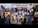 Protest in solidarity with Ghazanfar Abu Atwan, detained in Israeli prison and on hunger strike