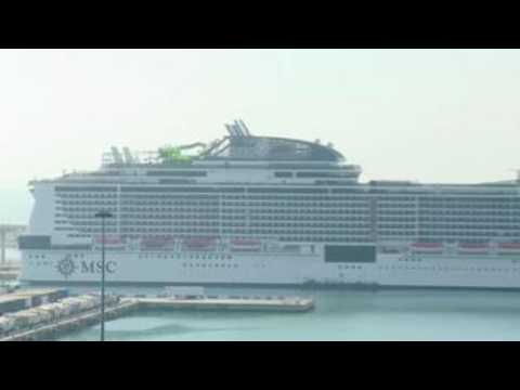 Three positives on the cruise ship MSC "Grandiosa" after docking in Barcelona