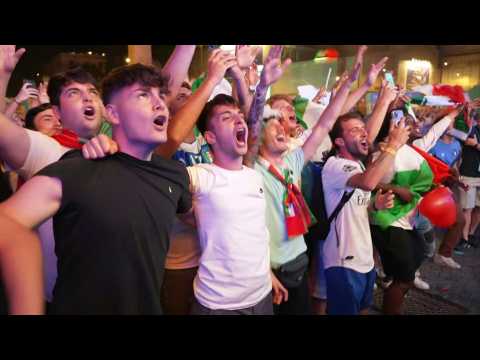 Euro 2020: Fans celebrate after Italy beat Belgium 2-1 to set up semi-final
