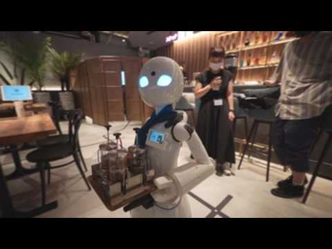Japanese cafe run by robots to help people with reduced disability