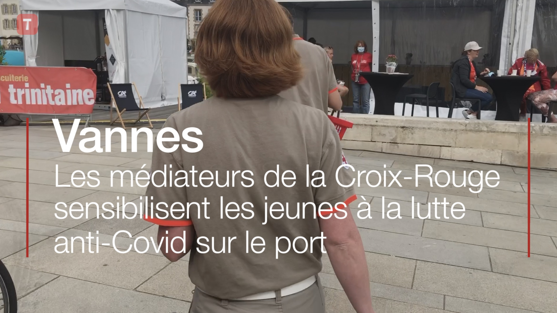 Vannes. Les médiateurs de la Croix-Rouge sensibilisent les jeunes à la lutte anti-Covid sur le port (Le Télégramme)