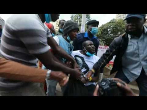 Kenyan activists march in Nairobi against police brutality