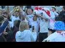 Euro 2020: Fans in London go wild as England grab equaliser against Denmark