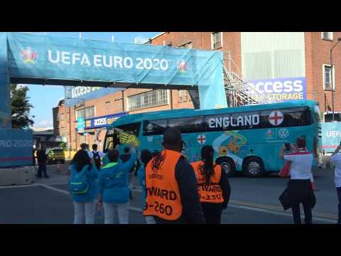Euro 2020: England, Denmark arrive at Wembley by bus