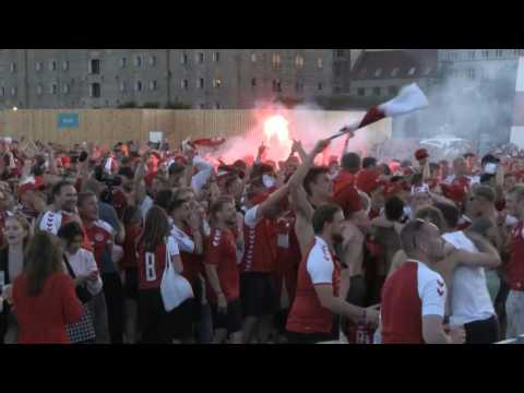 Euro 2020: Joy in Copenhagen after Denmark takes lead against England