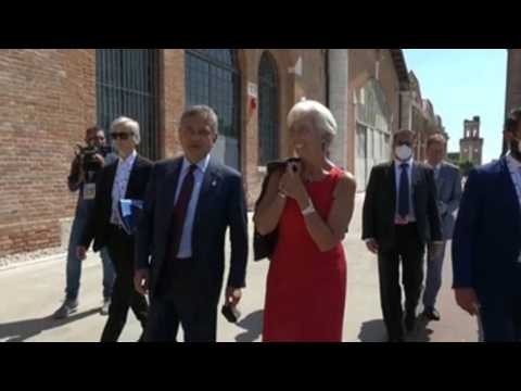 Christine Lagarde arrives at G20