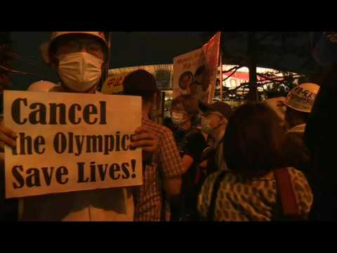 Tokyo 2020: Protest outside Tokyo Stadium ahead of Games kick off