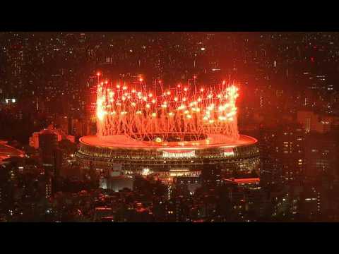 Tokyo 2020: Opening ceremony ends with another fireworks display