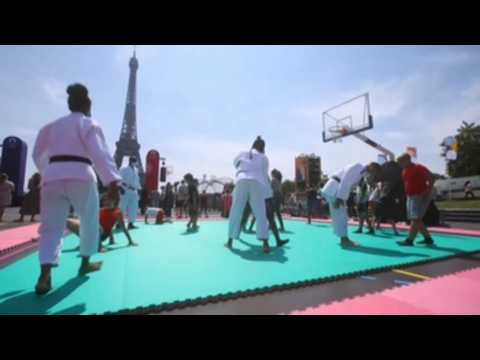 Parisian fanzone of Tokyo 2020 promotes the games of Paris 2024