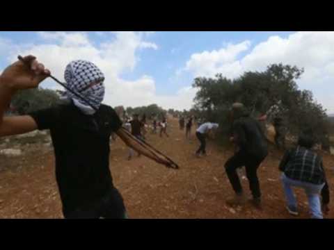 Confrontation between Palestinians and Israeli soldiers leaves dozens injured