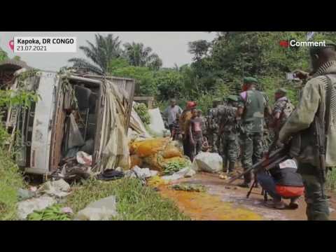Rebels kill more than a dozen in roadside attack in eastern DRC