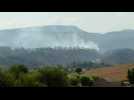 Firefighters wait two critical hours in the Queralt fire, Spain