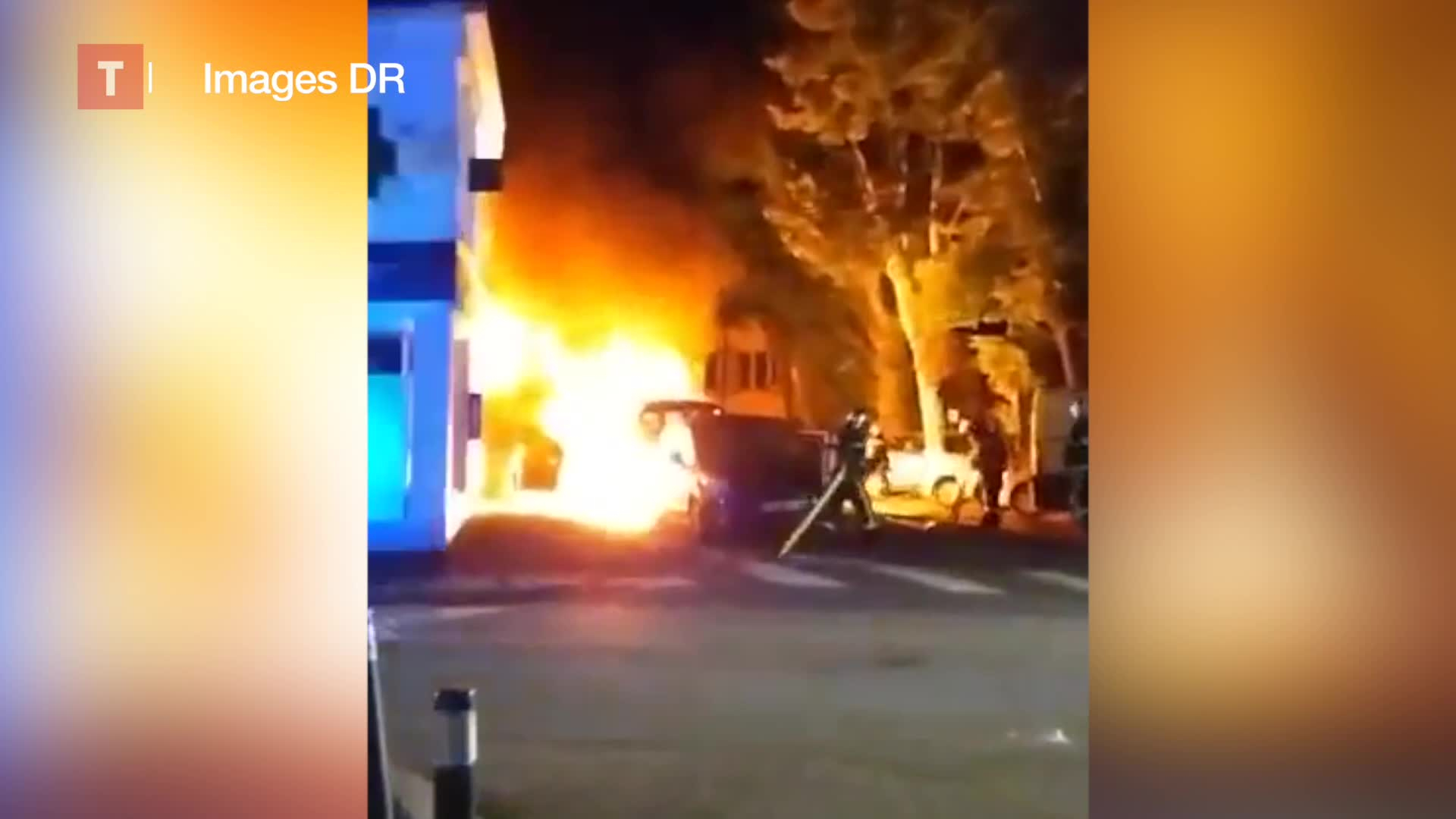 Une voiture incendiée à Kerentrech à Lorient (Le Télégramme)