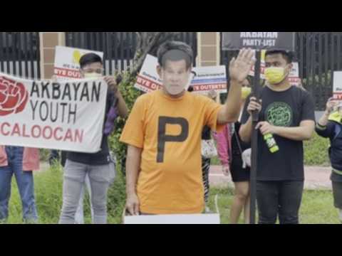 Protest against Duterte ahead of his last State of the Nation Address