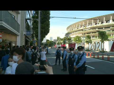 Tokyo 2020: Scene outside stadium ahead of opening ceremony