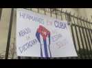 Peruvians rally to support Cubans' right to demonstrate