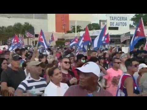 Cuban community in Miami keeps attention on situation in Cuba, urges US to act