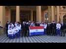President of Paraguay presents the flag to the Tokyo 2020 delegation