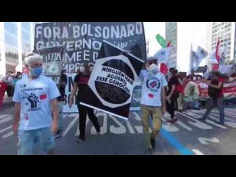 Brazilians rally to call for Bolsonaro's resignation over Covid handling