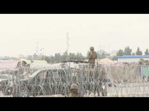Images at Afghanistan-Pakistan border, as clashes between Afghan forces and Taliban continue