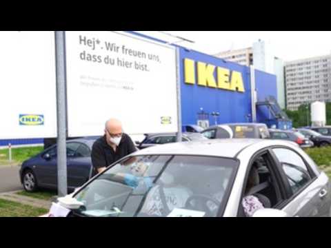 Vaccination in the parking lot of an Ikea store in Berlin
